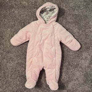 Calvin Klein baby girl snowsuit, pink